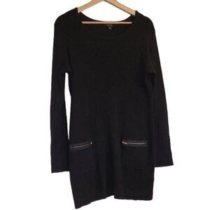 ALYX Knit Dress Size XL Pockets black long sleeve short
